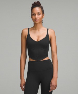 Lululemon Align™ Corset Skjorte Dame Svarte | NO_LuLu60816