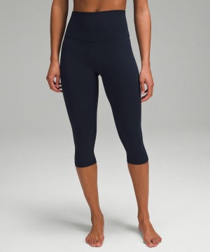 Lululemon Align™ High-Rise Crop 17" Bukse Dame Marineblå | NO_LuLu25218