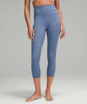 Lululemon Align™ High-Rise Crop with Pockets 23" Bukse Dame Blå | NO_LuLu79783