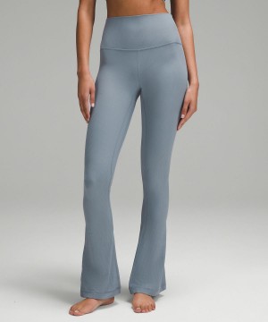 Lululemon Align™ High-Rise Ribbed Mini-Flare Pant Leggings Dame Blå | NO_LuLu49119