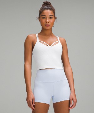 Lululemon Align™ Strappy Ribbed Skjorte Dame Hvite | NO_LuLu82667