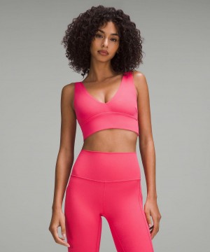 Lululemon Align™ V-Neck Sports BH Dame Rosa | NO_LuLu25437