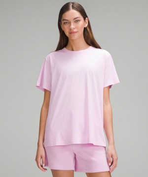 Lululemon All Yours Cotton T-skjorte Dame Rosa | NO_LuLu68929