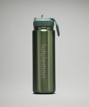 Lululemon Back to Life Sport Bottle 24oz Vannflasker Dame Grønn | NO_LuLu39253