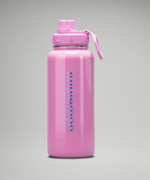 Lululemon Back to Life Sport Bottle 32oz Vannflasker Dame Rosa | NO_LuLu44064