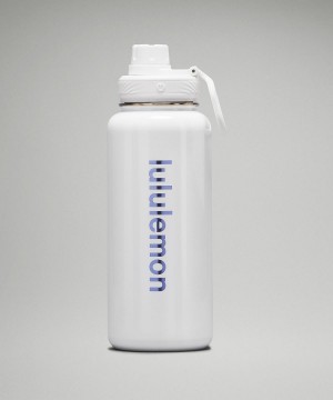 Lululemon Back to Life Sport Bottle 32oz Vannflasker Dame Hvite | NO_LuLu43586