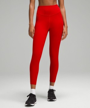 Lululemon Base Pace High-Rise Tight 25" Leggings Dame Mørke Rød | NO_LuLu23867