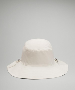 Lululemon Cinchable Wide Brim Hatt Dame Hvite | NO_LuLu86584