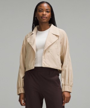 Lululemon Cropped Trench Jakker Og Jakker Dame Beige | NO_LuLu17432