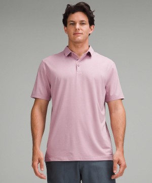 Lululemon Evolution Short-Sleeve Polo Skjorte Herre Rosa Rosa | NO_LuLu67067