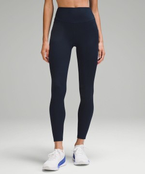 Lululemon Fast and Free High-Rise Thermal Tight 28" Leggings Dame Marineblå | NO_LuLu59689