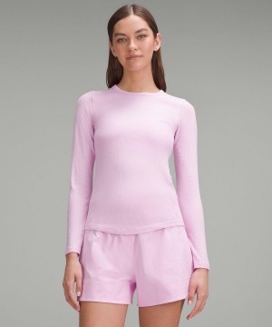 Lululemon Hold Tight Langermet Skjorte Dame Rosa | NO_LuLu91910