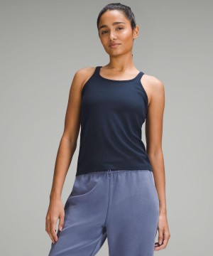 Lululemon Hold Tight Thin Strap Racerback Tank Top Dame Marineblå | NO_LuLu68884