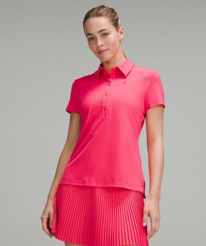 Lululemon Quick-Dry Short-Sleeve Skjorte Dame Rosa | NO_LuLu95568