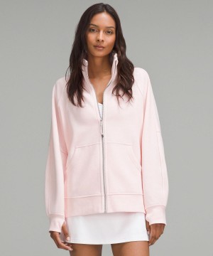 Lululemon Scuba Oversized Funnel-Neck Full-Zip Gensere Og Gensere Dame Rosa | NO_LuLu31450