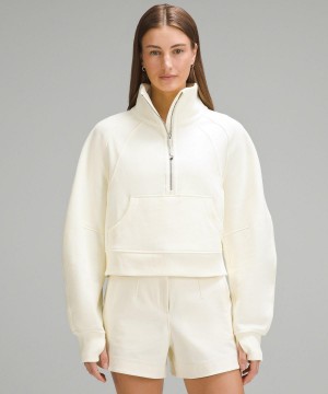 Lululemon Scuba Oversized Funnel-Neck Half Zip Gensere Og Gensere Dame Beige | NO_LuLu30440