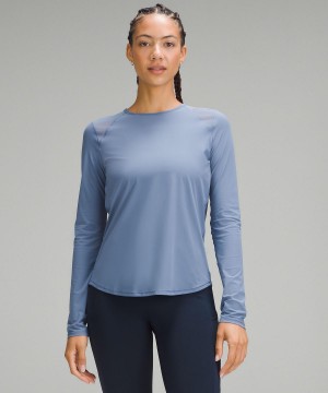 Lululemon Sculpt Langermet Skjorte Dame Blå | NO_LuLu12117