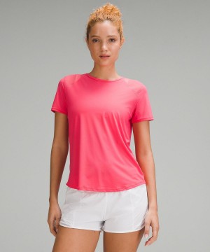 Lululemon Sculpt Short-Sleeve Skjorte Dame Rosa | NO_LuLu64510