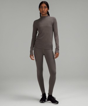 Lululemon Seamless Wool-Blend Langermet Skjorte Dame Grå | NO_LuLu48074