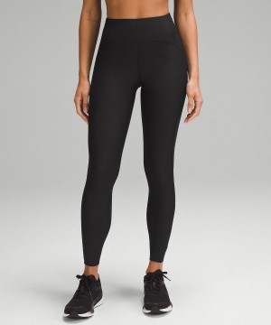 Lululemon SenseKnit Running High-Rise Tight 28" Bukse Dame Svarte | NO_LuLu71891