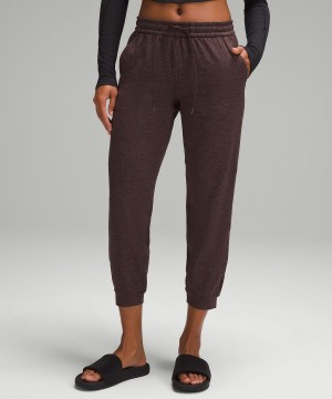 Lululemon Soft Jersey Classic-Fit Mid-Rise Joggebukse Dame Kaffe | NO_LuLu53627