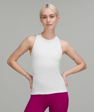 Lululemon Swiftly Tech High-Neck 2.0 Tank Top Dame Hvite | NO_LuLu22691