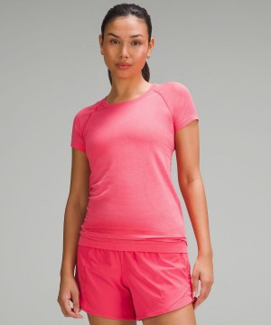 Lululemon Swiftly Tech Short-Sleeve 2.0 Skjorte Dame Rosa | NO_LuLu99170