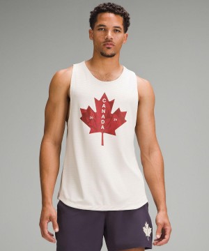 Lululemon Team Canada License to Train Sleeveless Skjorte Herre Hvite | NO_LuLu51560