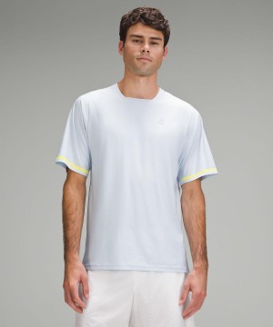 Lululemon Tennis Short-Sleeve Skjorte Herre Blå | NO_LuLu97233