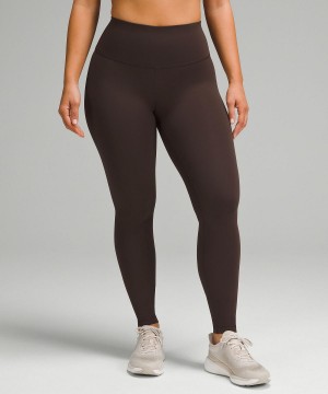 Lululemon Wunder Train Contour Fit High-Rise Tight 28" Bukse Dame Kaffe | NO_LuLu95800