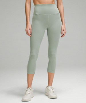 Lululemon Wunder Train High-Rise Crop 21" Leggings Dame Grønn | NO_LuLu79811