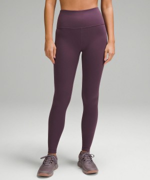 Lululemon Wunder Train High-Rise Ribbed Tight 28" Leggings Dame Lilla | NO_LuLu75168