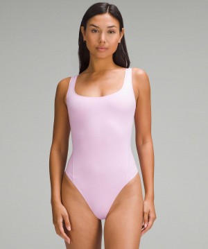 Lululemon Wundermost Ultra-Soft Nulu Square-Neck Sleeveless Body Dame Rosa | NO_LuLu98469