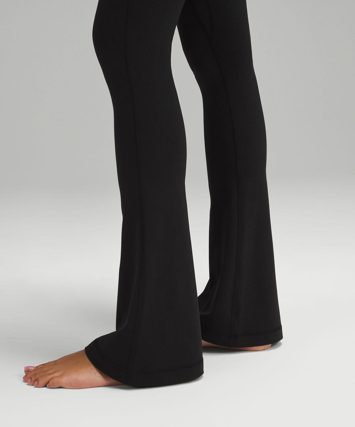 Lululemon Align™ Asymmetrical-Waist Mini-Flare Pant 32" Leggings Dame Svarte | NO_LuLu32272