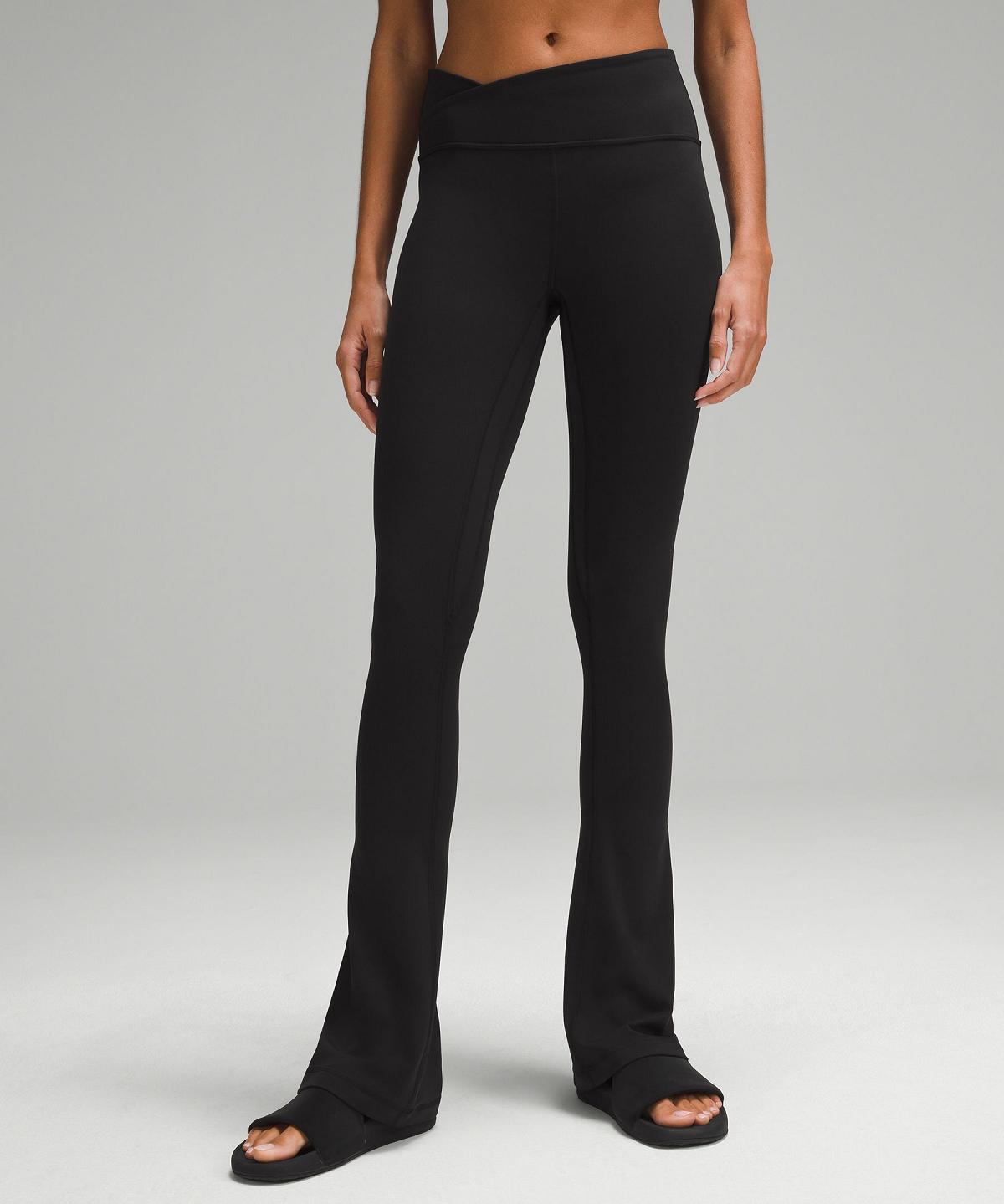 Lululemon Align™ Asymmetrical-Waist Mini-Flare Pant 32" Leggings Dame Svarte | NO_LuLu32272