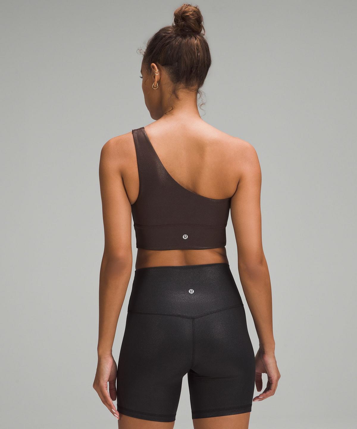 Lululemon Align™ Asymmetrical Ribbed Sports BH Dame Brune | NO_LuLu74253