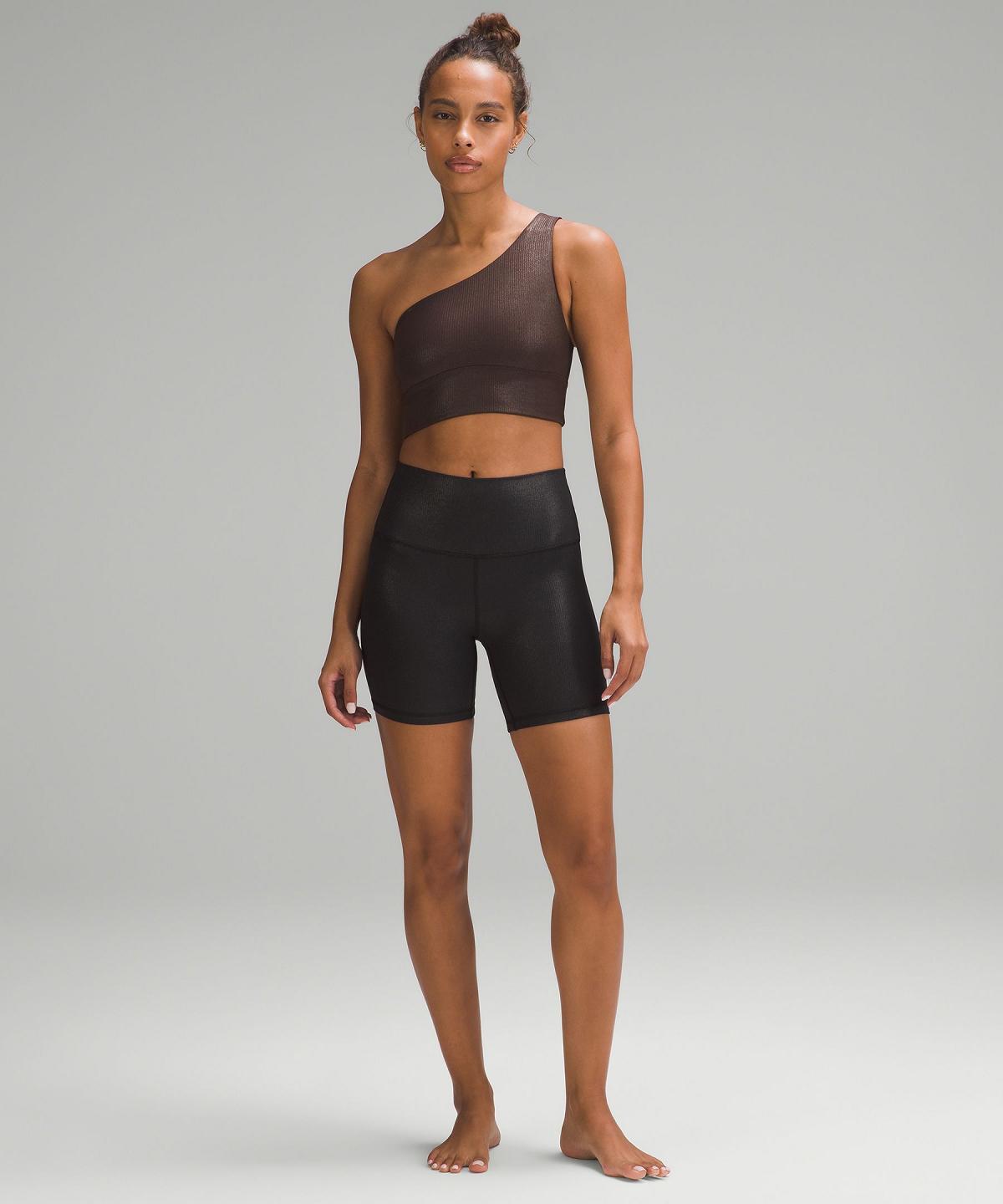 Lululemon Align™ Asymmetrical Ribbed Sports BH Dame Brune | NO_LuLu74253