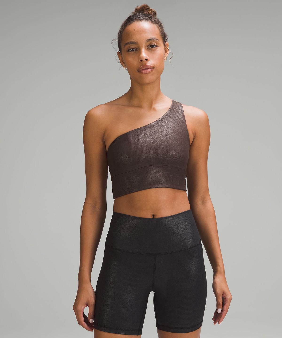 Lululemon Align™ Asymmetrical Ribbed Sports BH Dame Brune | NO_LuLu74253