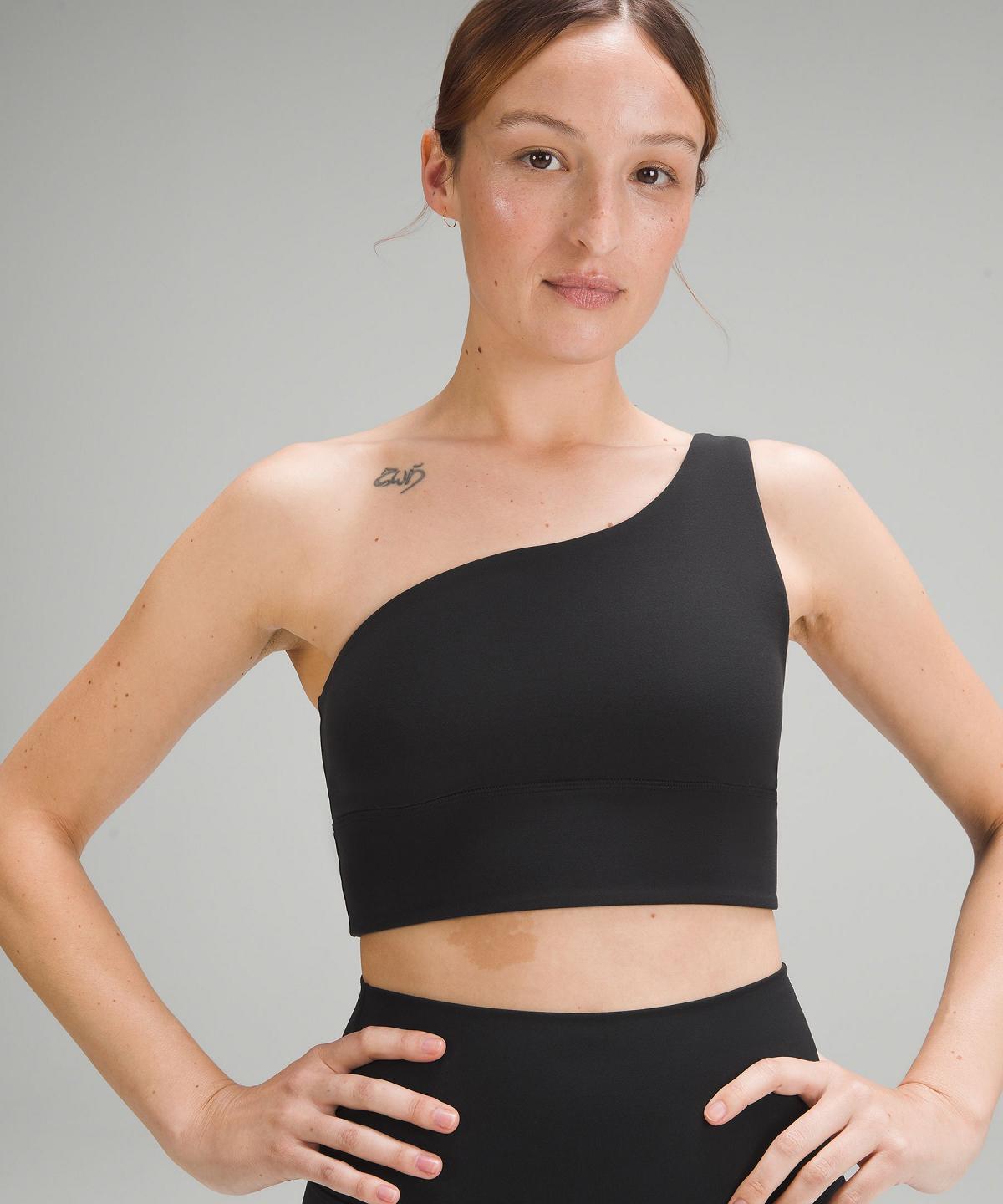 Lululemon Align™ Asymmetrical Sports BH Dame Svarte | NO_LuLu79531