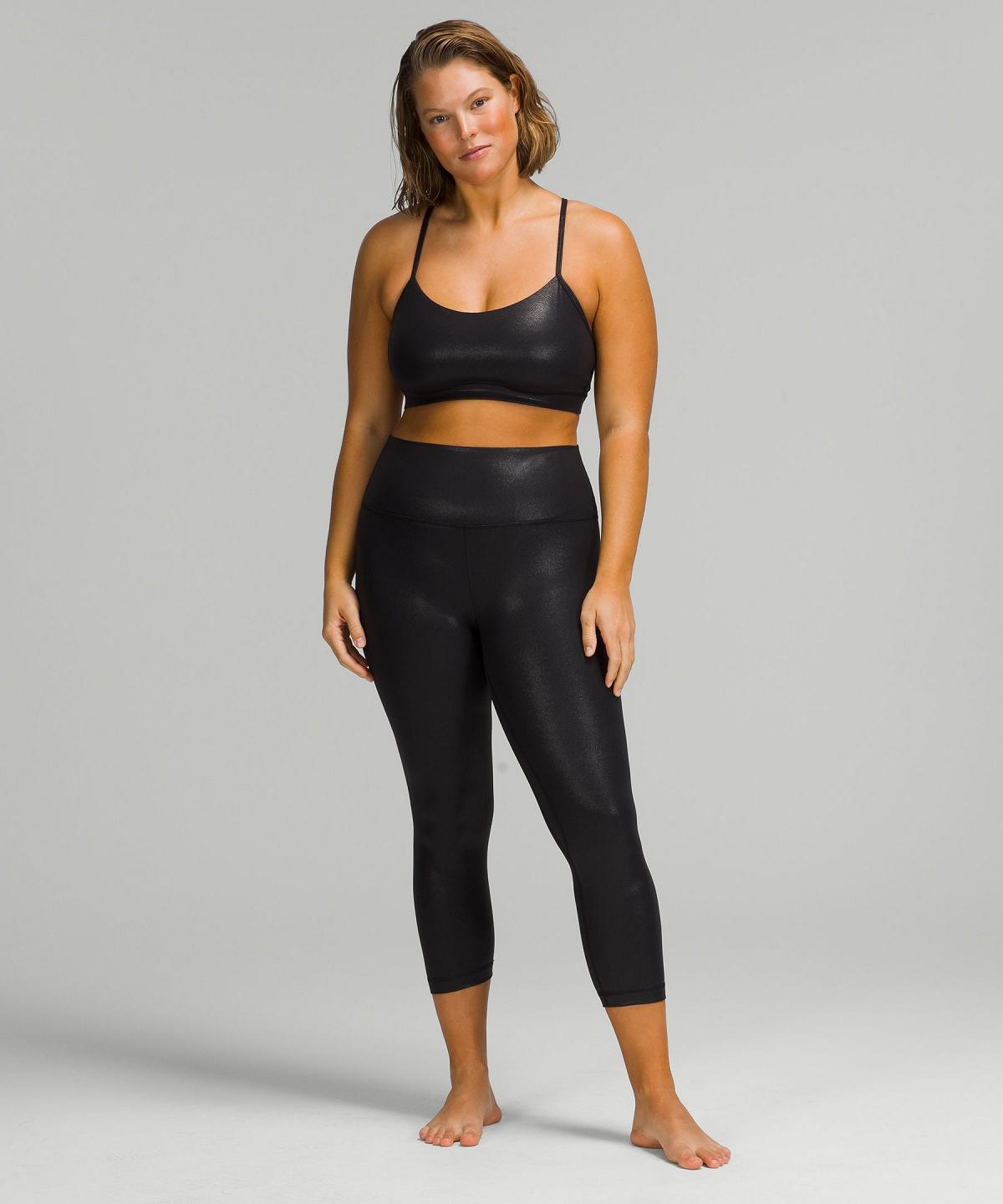 Lululemon Align™ High-Rise Crop 23" Bukse Dame Svarte | NO_LuLu83590