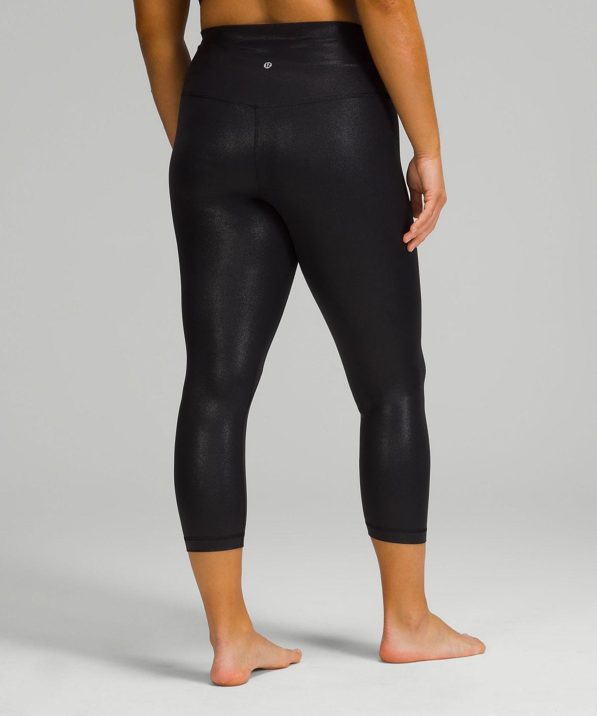 Lululemon Align™ High-Rise Crop 23" Bukse Dame Svarte | NO_LuLu83590