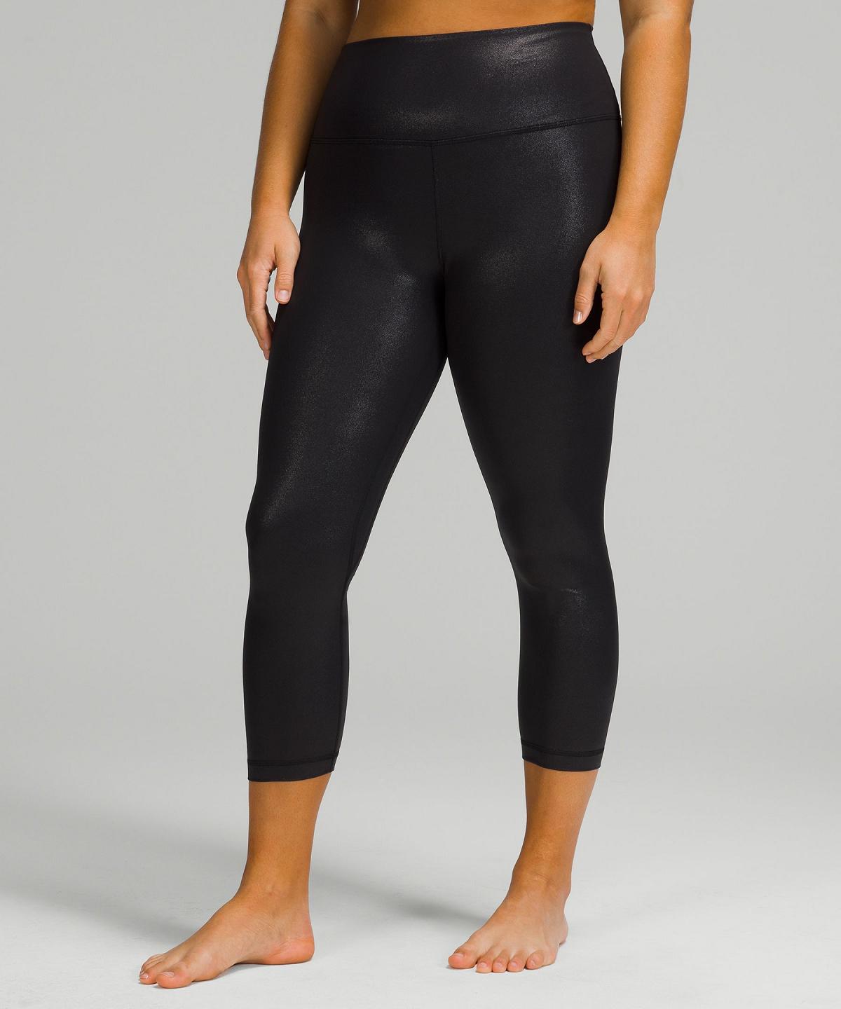 Lululemon Align™ High-Rise Crop 23" Bukse Dame Svarte | NO_LuLu83590