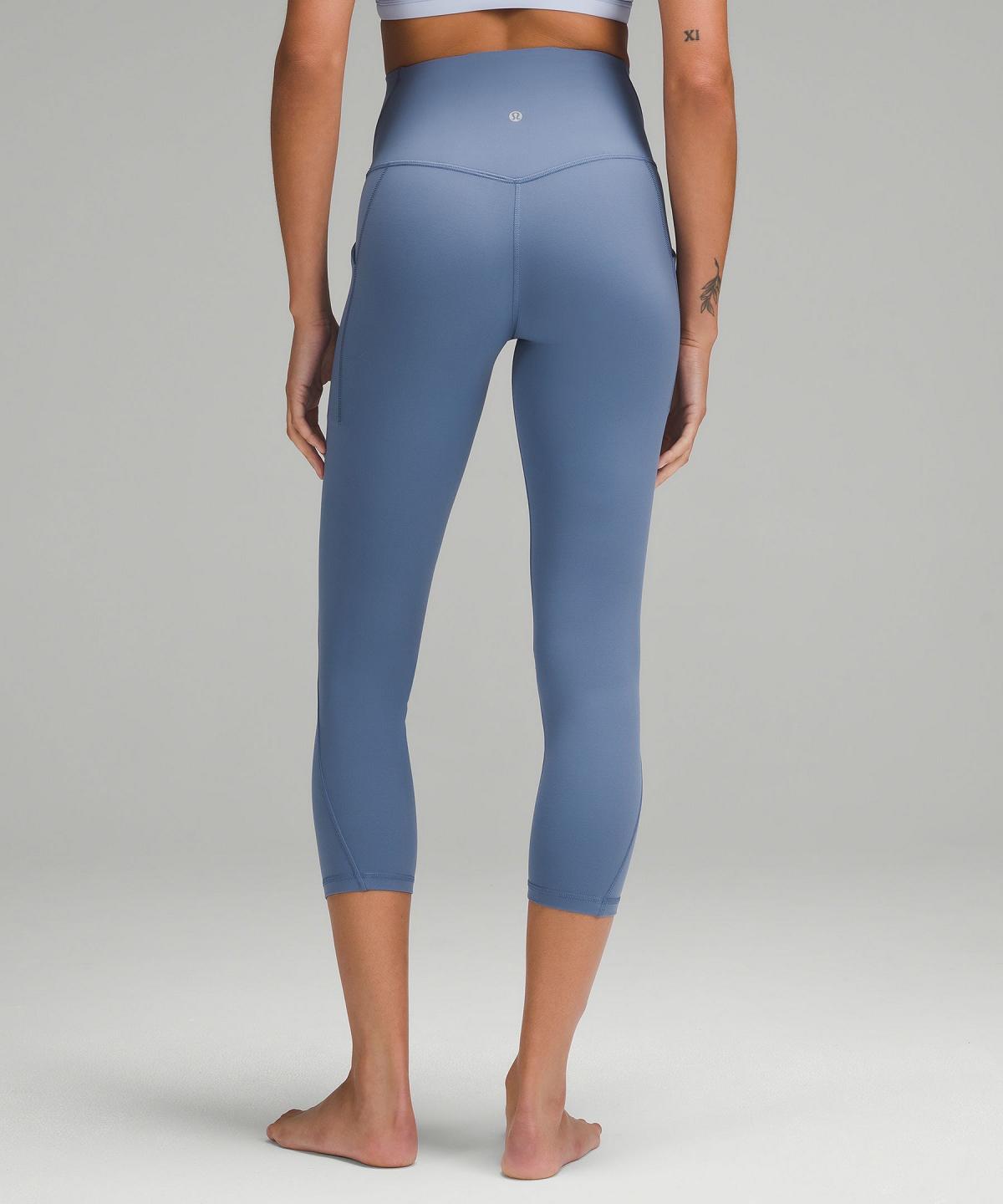 Lululemon Align™ High-Rise Crop with Pockets 23" Leggings Dame Blå | NO_LuLu82642