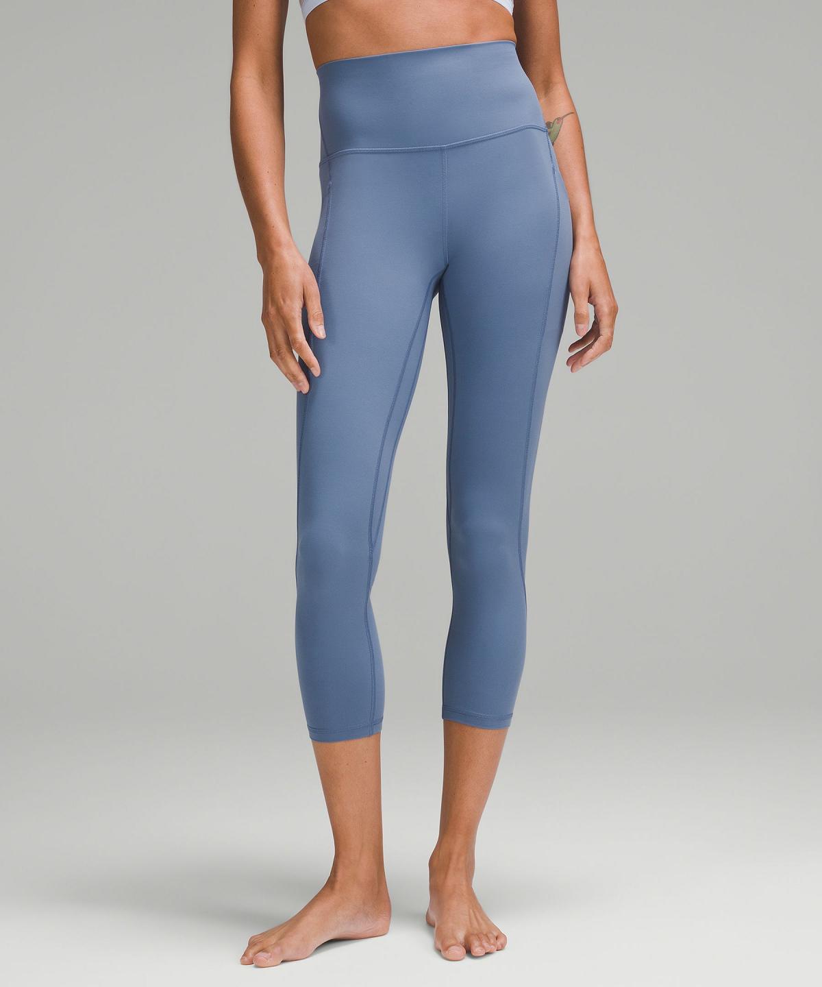 Lululemon Align™ High-Rise Crop with Pockets 23" Leggings Dame Blå | NO_LuLu82642