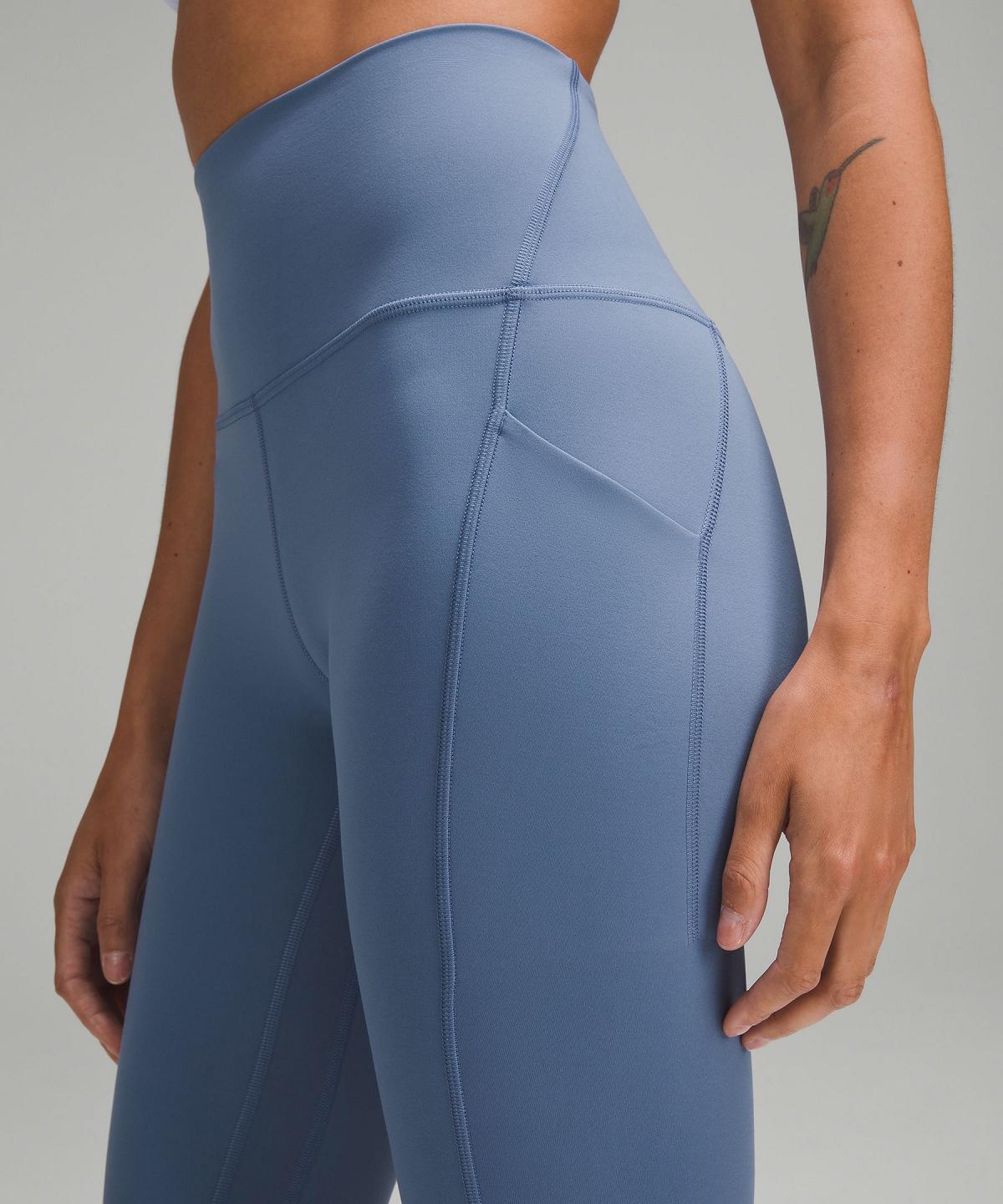 Lululemon Align™ High-Rise Crop with Pockets 23" Bukse Dame Blå | NO_LuLu79783