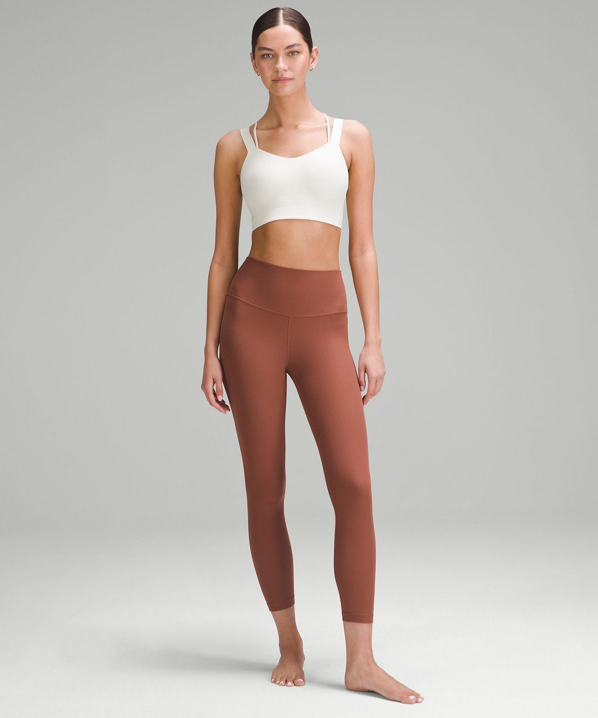 Lululemon Align™ High-Rise Ribbed Pant 25" Leggings Dame Kopper | NO_LuLu18636