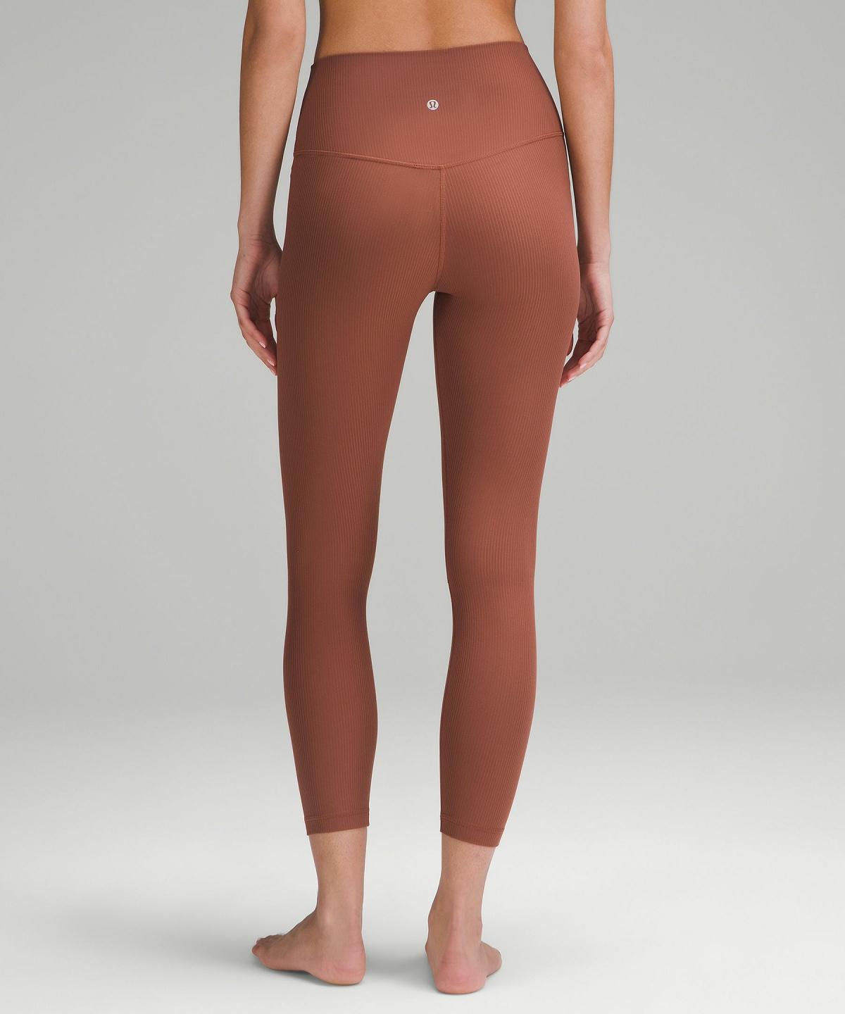 Lululemon Align™ High-Rise Ribbed Pant 25" Leggings Dame Kopper | NO_LuLu18636