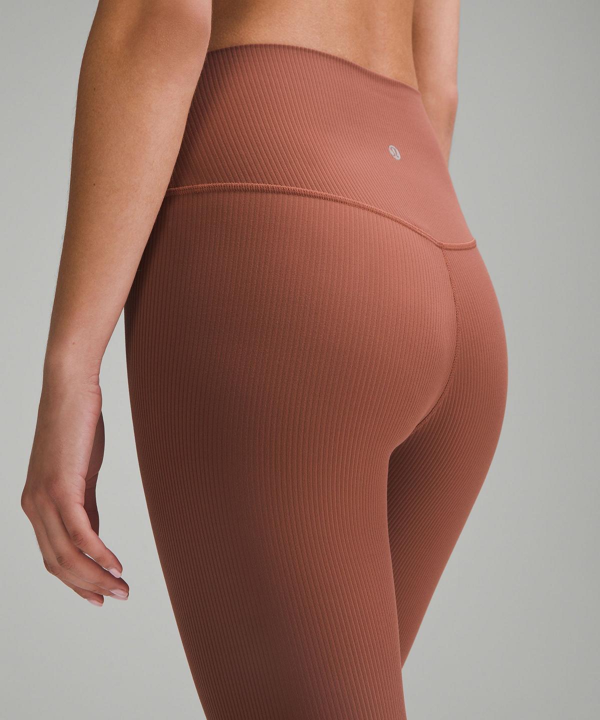 Lululemon Align™ High-Rise Ribbed Pant 25" Leggings Dame Kopper | NO_LuLu18636