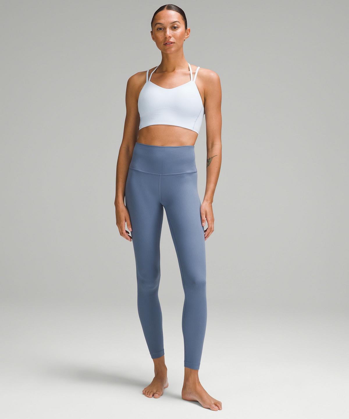 Lululemon Align™ High-Rise Ribbed Pant 28" Leggings Dame Blå | NO_LuLu79487