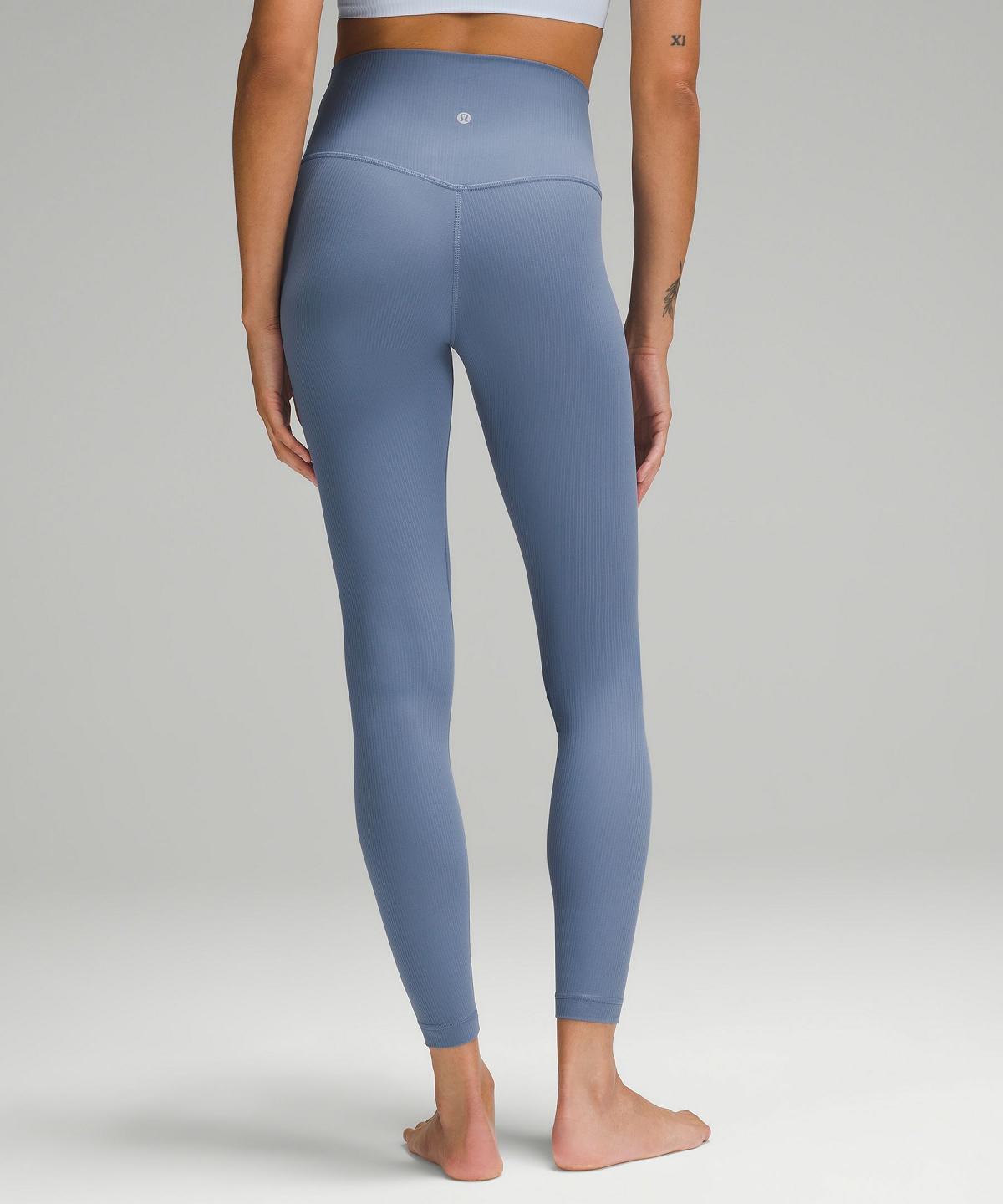 Lululemon Align™ High-Rise Ribbed Pant 28" Leggings Dame Blå | NO_LuLu79487